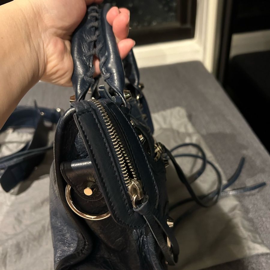 balenciaga mini city(深藍)-10