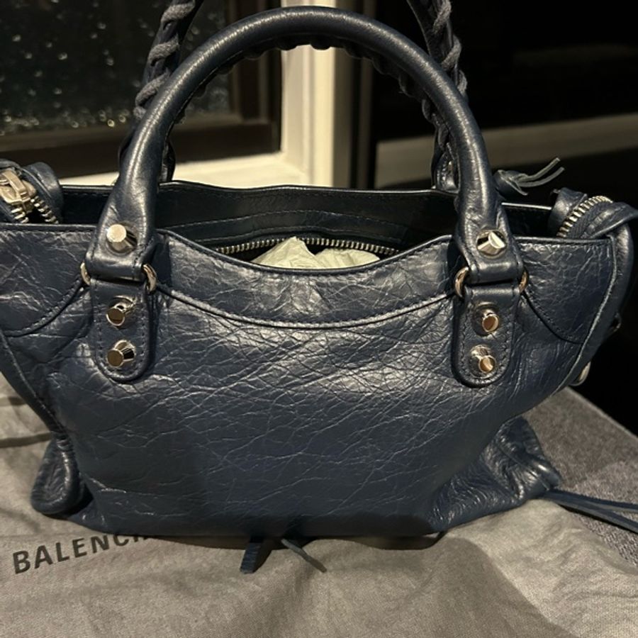 balenciaga mini city(深藍)-11