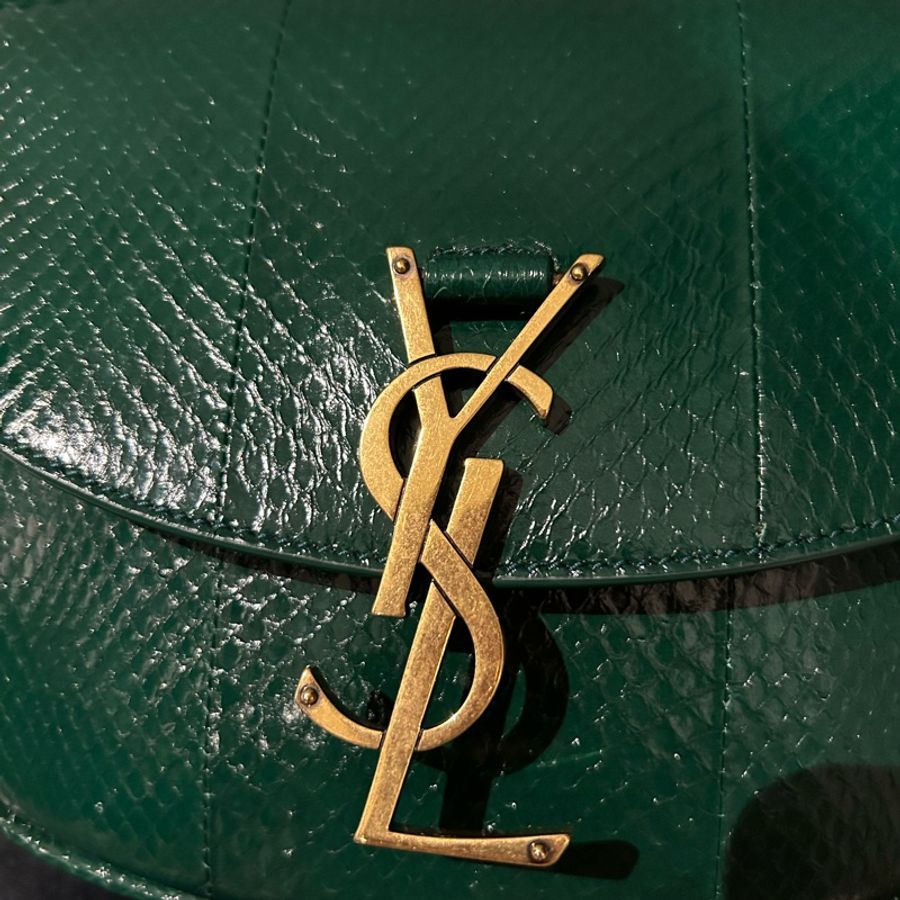 YSL Kaia 水蛇皮(深綠色馬鞍包)-3