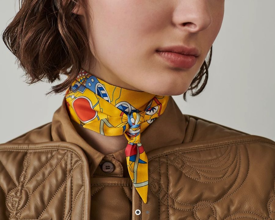 Hermès Scarf Odyssey Twilly絲巾-3