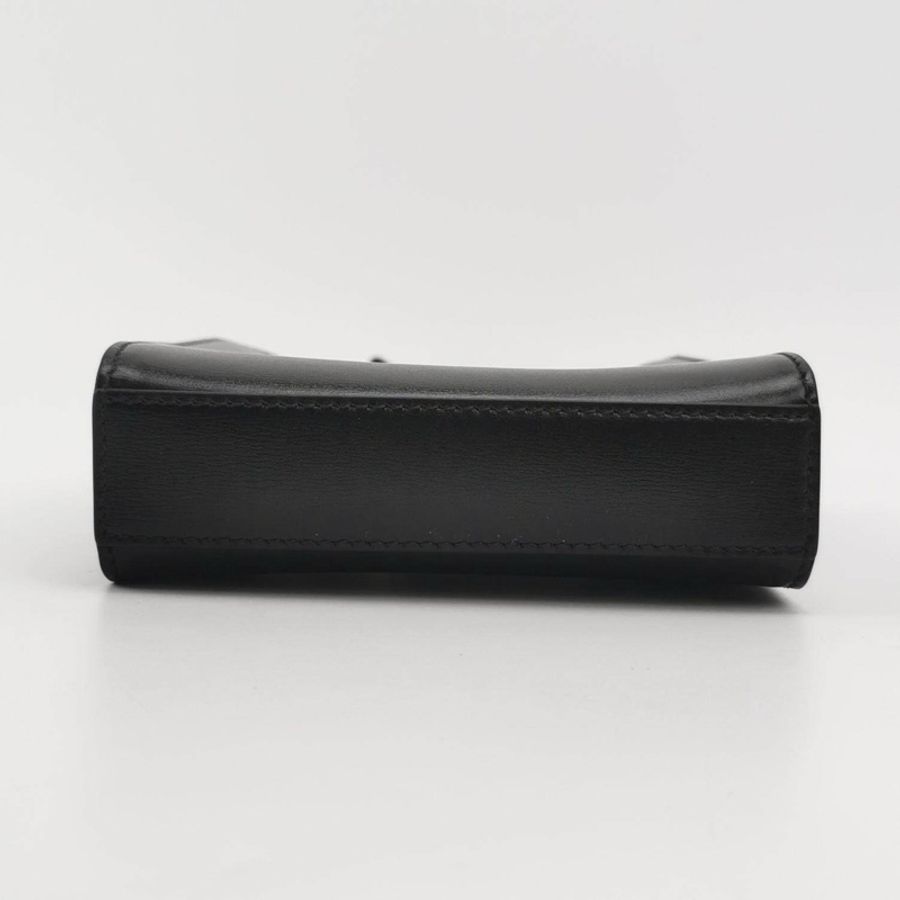 JIL SANDER Tangle小號牛皮純色字母Logo斜挎包單肩包-4