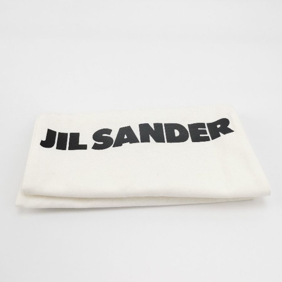 JIL SANDER Tangle小號牛皮純色字母Logo斜挎包單肩包-8