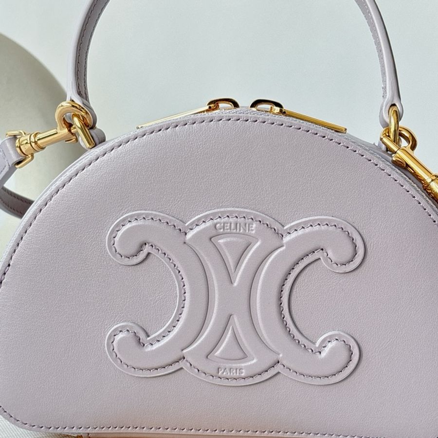 Celine 牛皮 半圓硬盒 側背包-1