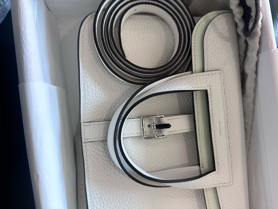 Hermes Halzan25 新白色/氣泡綠-22
