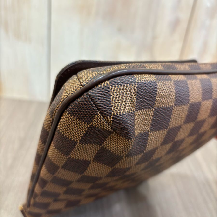 LV N51260 咖啡 棋盤 格紋 肩背包 王菲包 郵差包 咖格 小書包-17