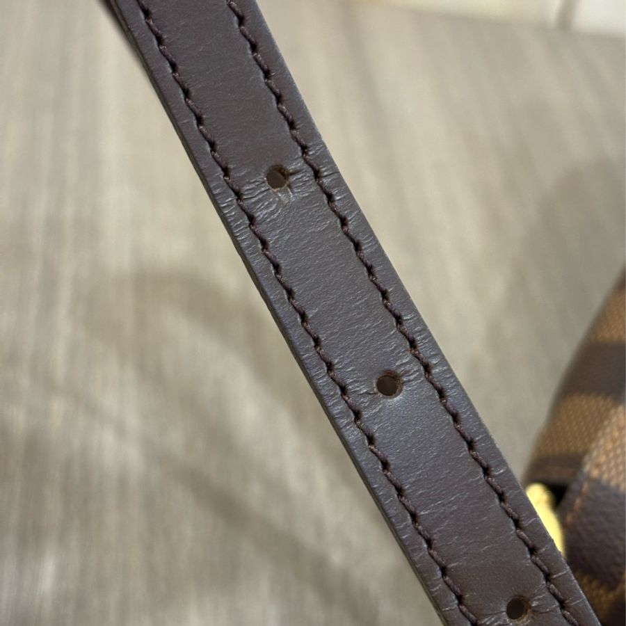 LV N51260 咖啡 棋盤 格紋 肩背包 王菲包 郵差包 咖格 小書包-20