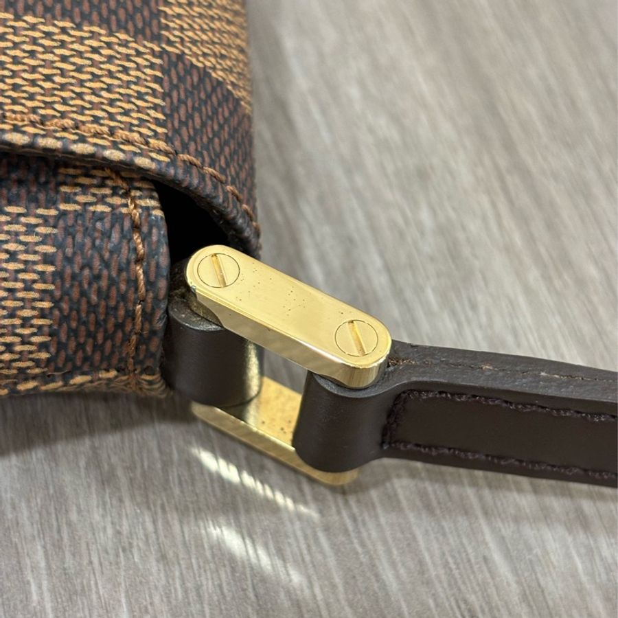 LV N51260 咖啡 棋盤 格紋 肩背包 王菲包 郵差包 咖格 小書包-29