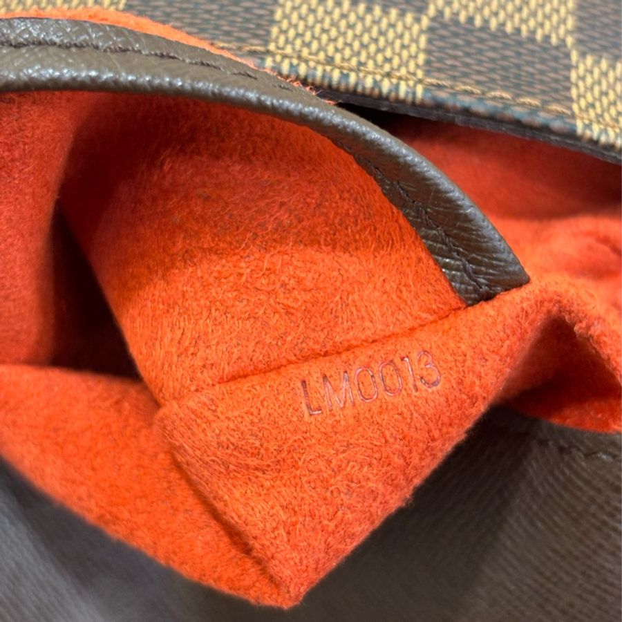LV N51260 咖啡 棋盤 格紋 肩背包 王菲包 郵差包 咖格 小書包-34
