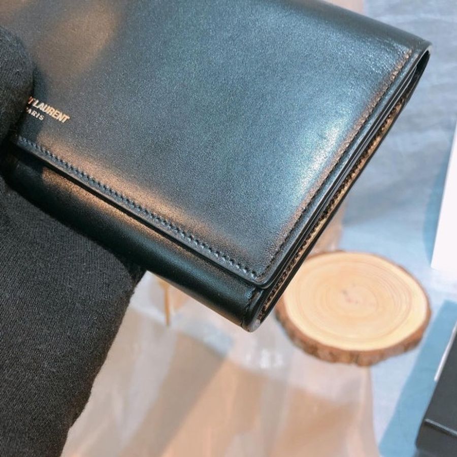 聖羅蘭 牛皮 長款錢包 Calfskin Long Wallet-4