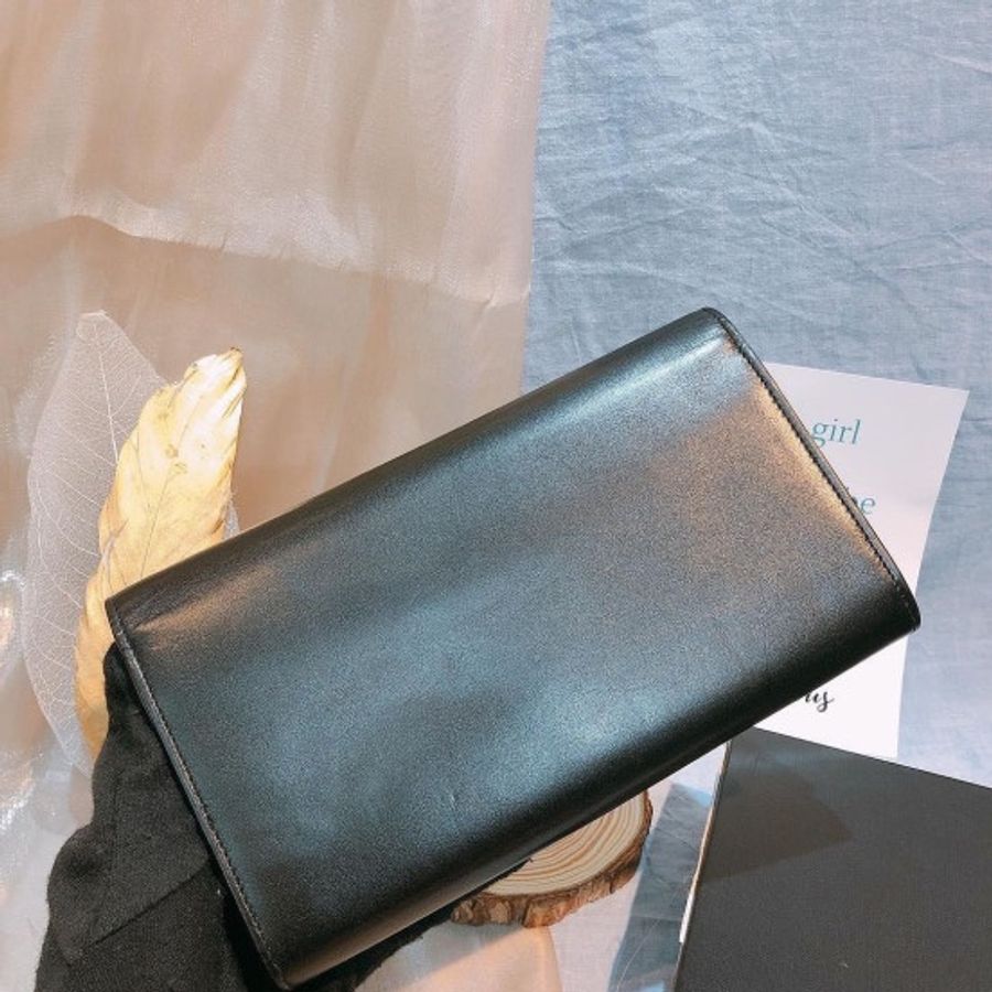聖羅蘭 牛皮 長款錢包 Calfskin Long Wallet-8