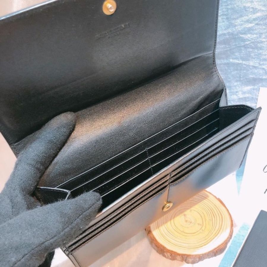 聖羅蘭 牛皮 長款錢包 Calfskin Long Wallet-9