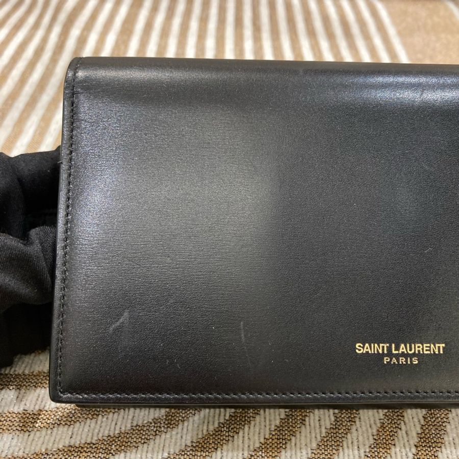 聖羅蘭 牛皮 長款錢包 Calfskin Long Wallet-10