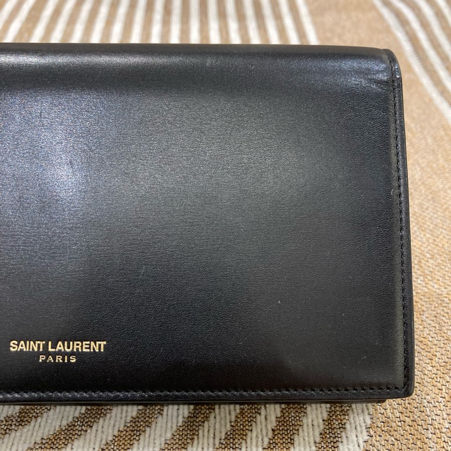 聖羅蘭 牛皮 長款錢包 Calfskin Long Wallet-11