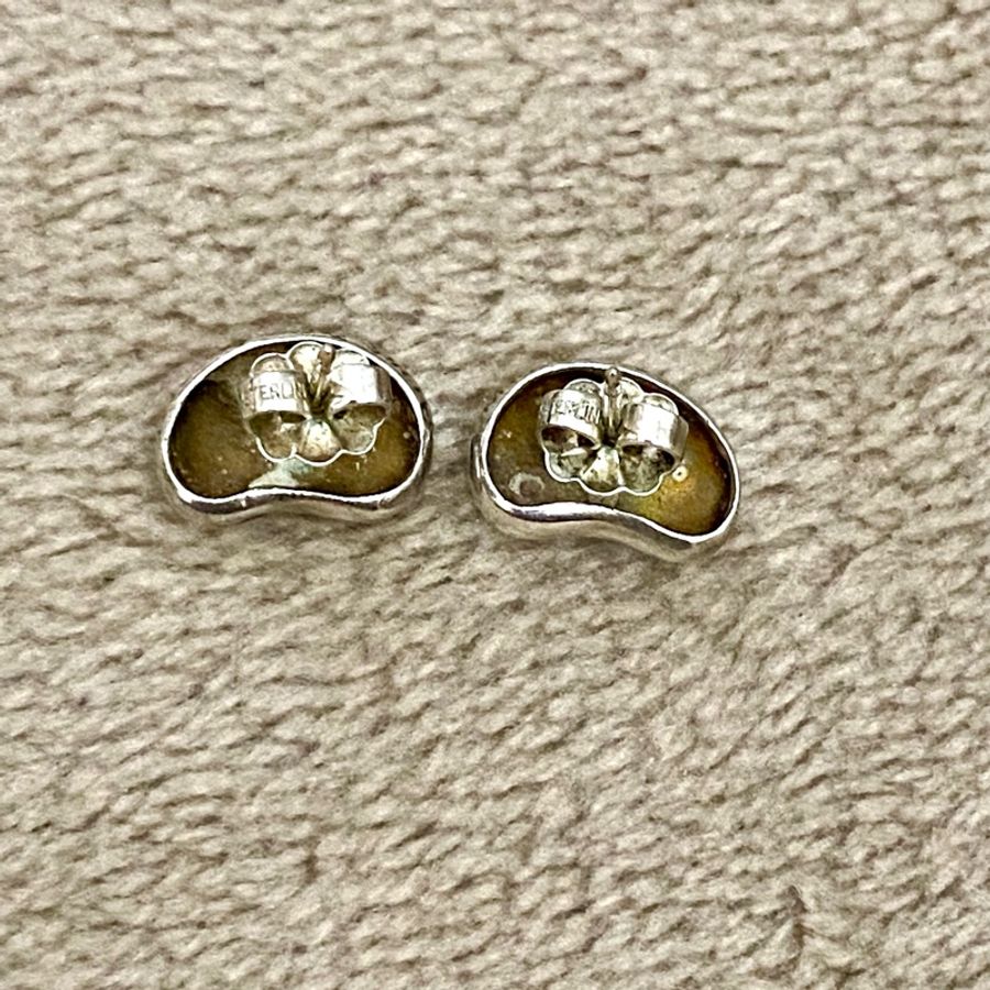 Tiffany & Co 925 Silver Peretti Bean 相思豆耳環-4