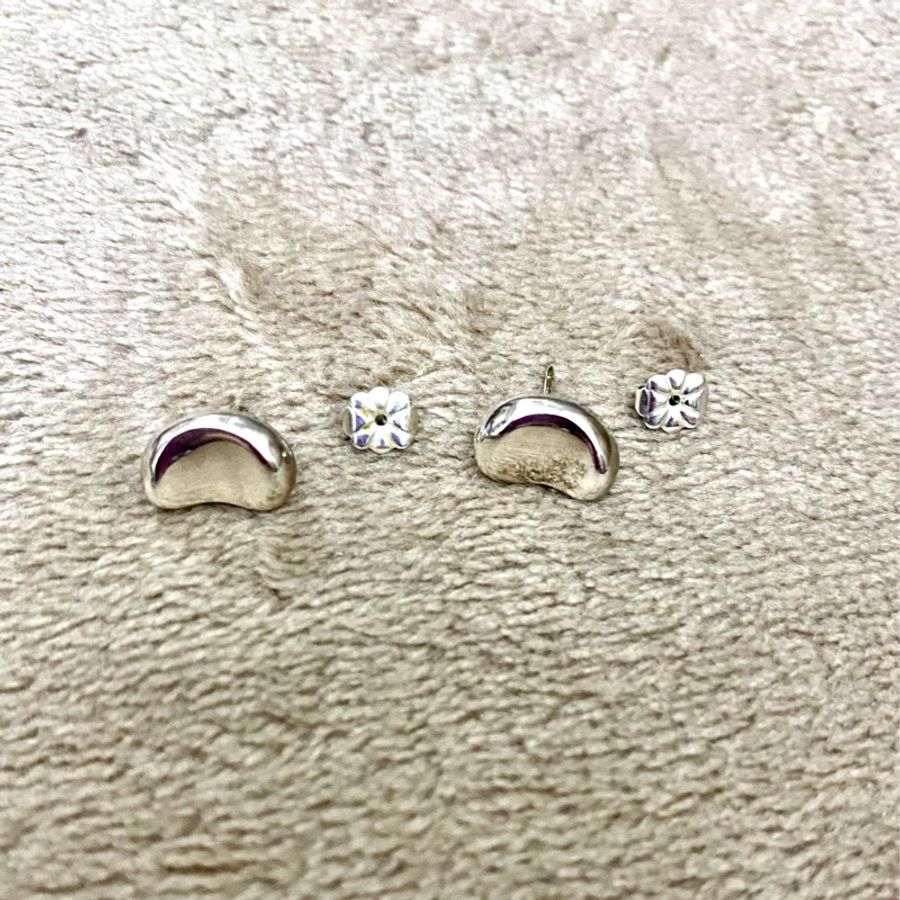 Tiffany & Co 925 Silver Peretti Bean 相思豆耳環-7