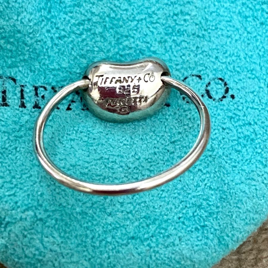 Tiffany & Co 925 Silver Peretti Bean 相思豆戒指-3
