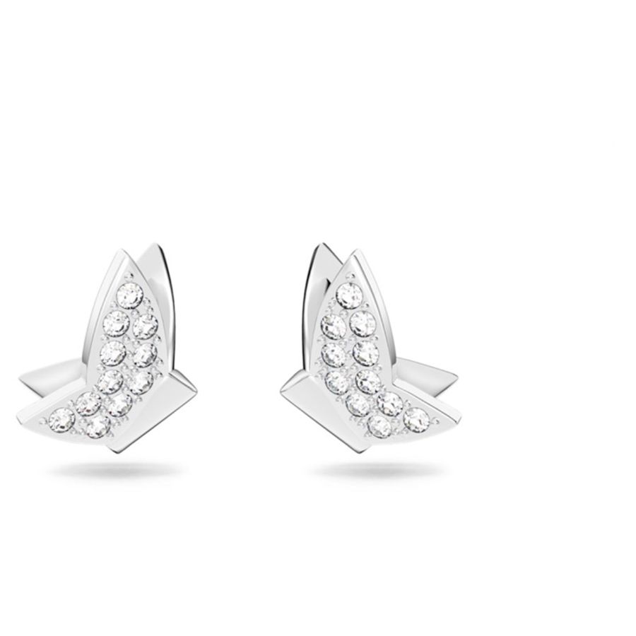 SWAROVSKI 施華洛世奇 耳釘三件組合(愛心·蝴蝶·圓圈)-2
