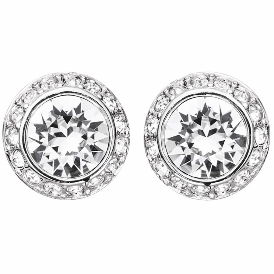 SWAROVSKI 施華洛世奇 耳釘三件組合(愛心·蝴蝶·圓圈)-4