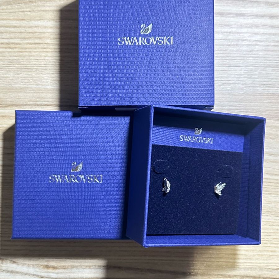 SWAROVSKI 施華洛世奇 耳釘三件組合(愛心·蝴蝶·圓圈)-13