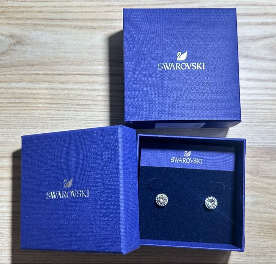 SWAROVSKI 施華洛世奇 耳釘三件組合(愛心·蝴蝶·圓圈)-14