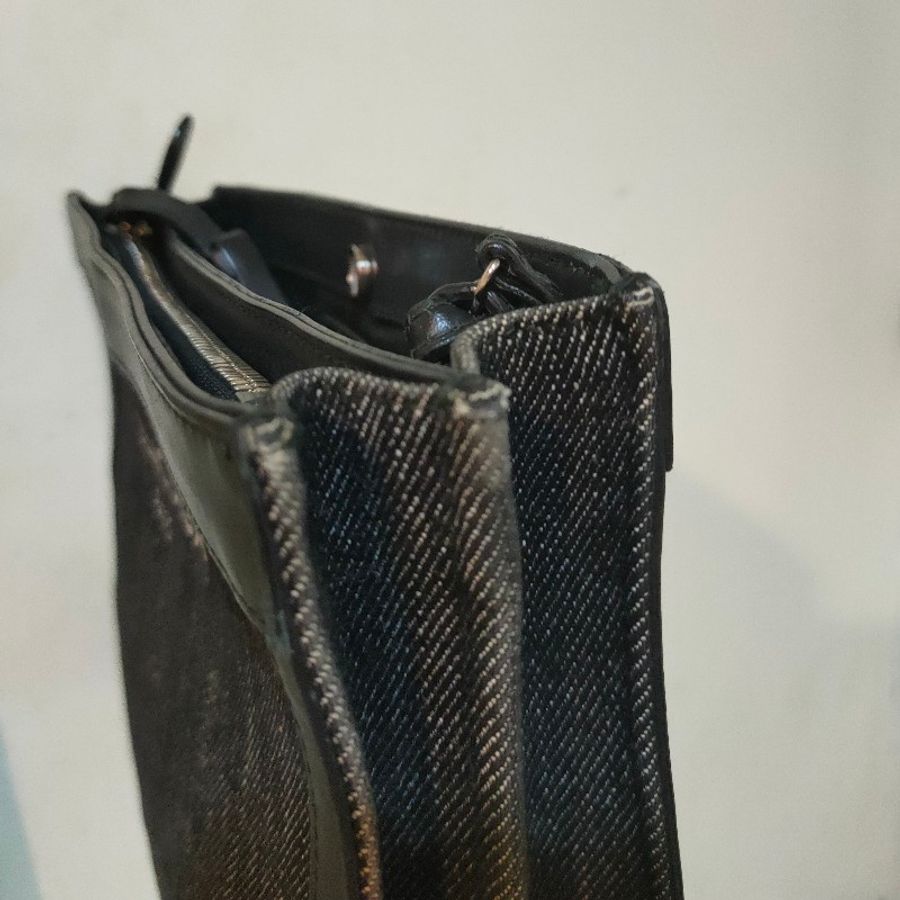 🫅寵愛媽咪♥️限時一週瘋狂降♥️【8成新】㊣✨BALENCIAGA✨巴黎世家 黑色 牛仔布 丹寧 方包 相機包 斜背包 肩背包/二手包/二手精品/保證正品-28