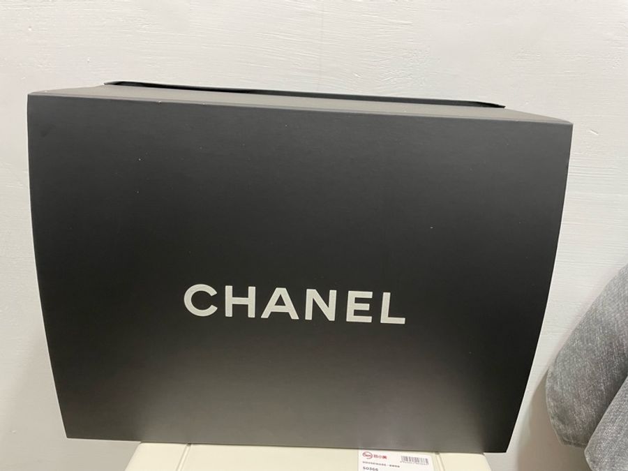Chanel coco jambo 30cm 小羊皮黑色肩背包-2