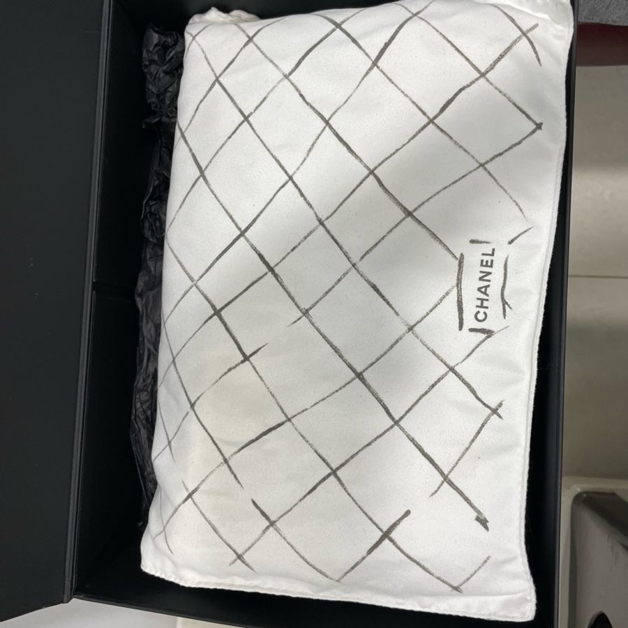 Chanel coco jambo 30cm 小羊皮黑色肩背包-15