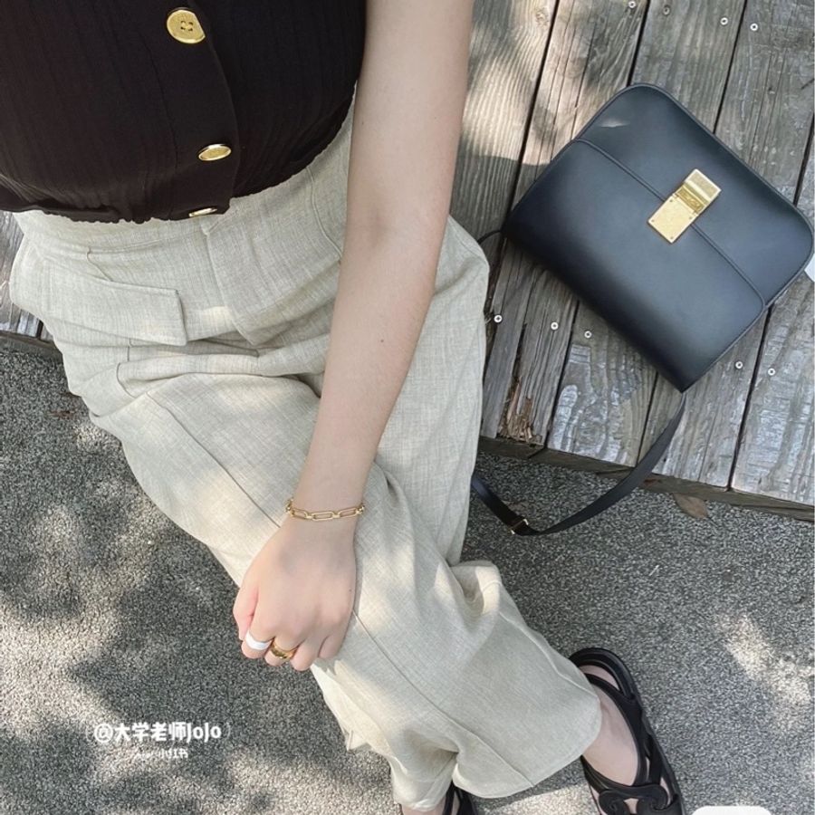 🔥爆款甜價釋出🔥 #Celine #賽琳classic #box #豆腐包 #方塊包 中號-5
