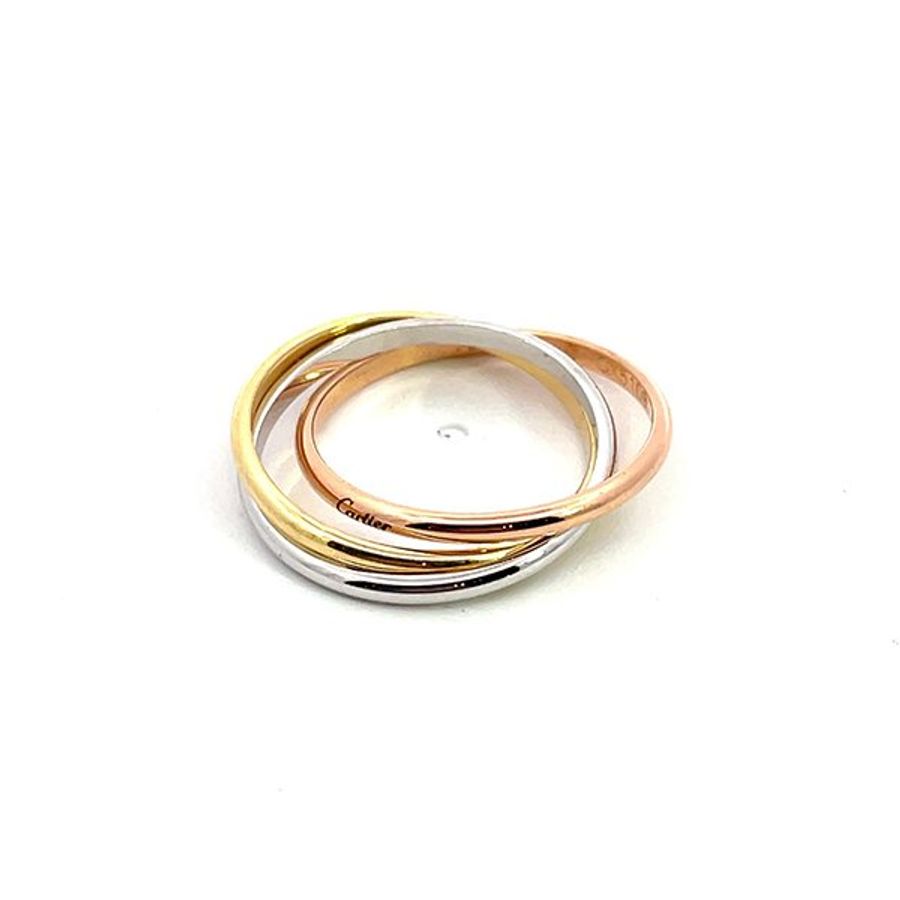 CARTIER Trinity 細款三環戒 1.5mm #49-1
