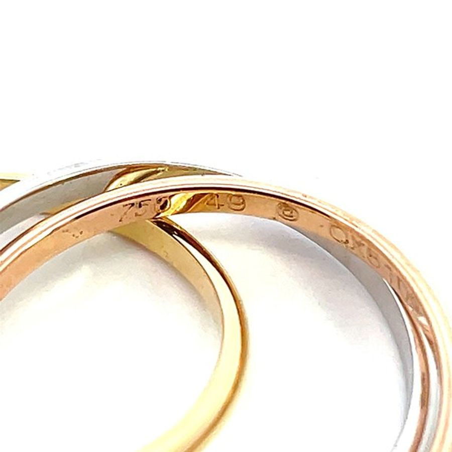 CARTIER Trinity 細款三環戒 1.5mm #49-2