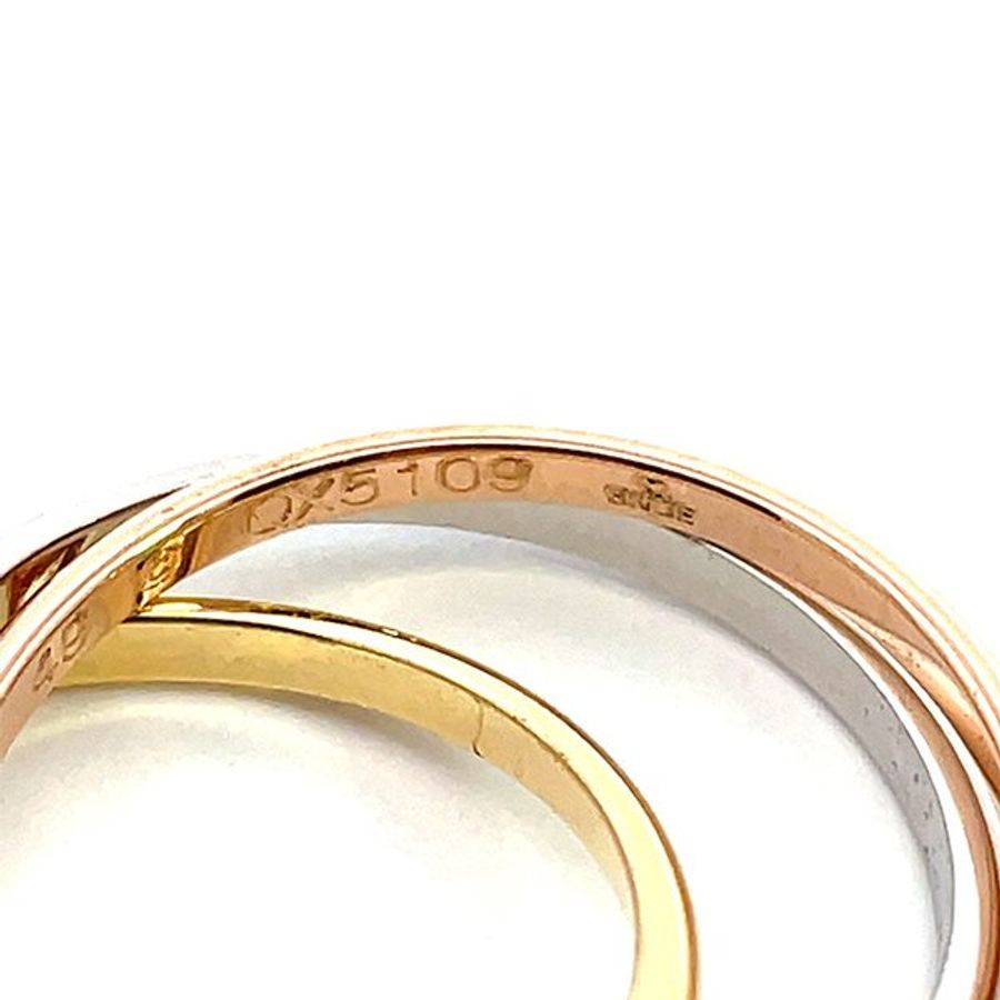CARTIER Trinity 細款三環戒 1.5mm #49-3