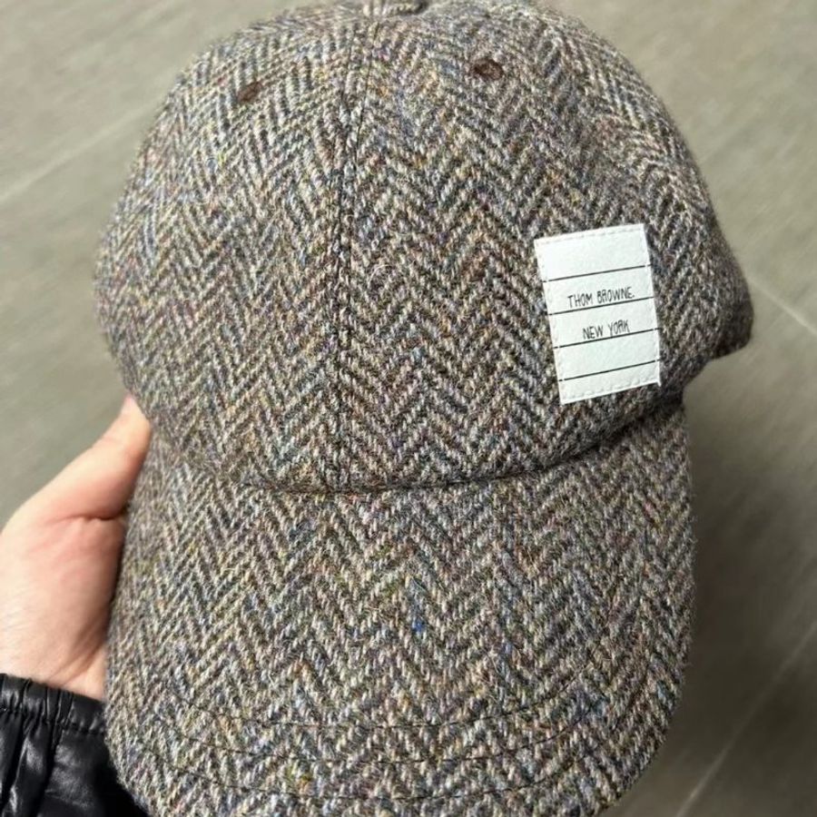 全新Thom Browne羊毛鴨舌帽棒球帽 全新帶吊牌 尺寸M碼-0