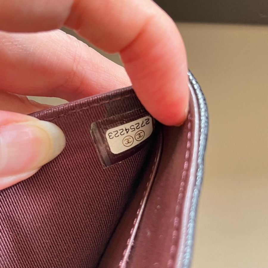 Chanel CF黑色金釦三折短夾-16