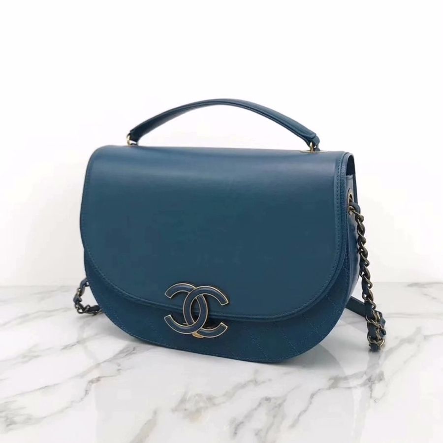 Chanel 牛皮馬鞍包-4