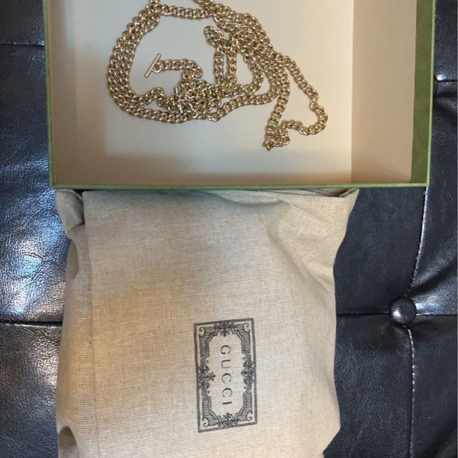 GUCCI 古馳 GG Ophidia mini 圓餅包肩背/斜背鏈包(綠紅)-4