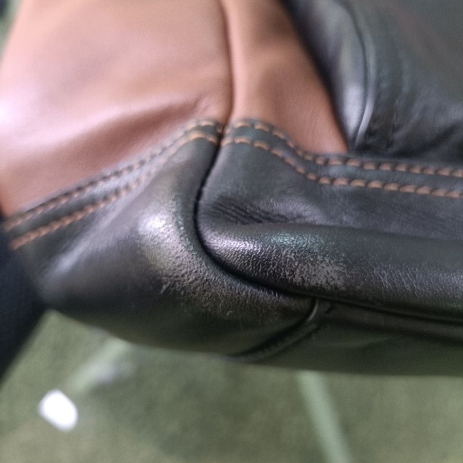 COACH 拼色牛皮後背包-56