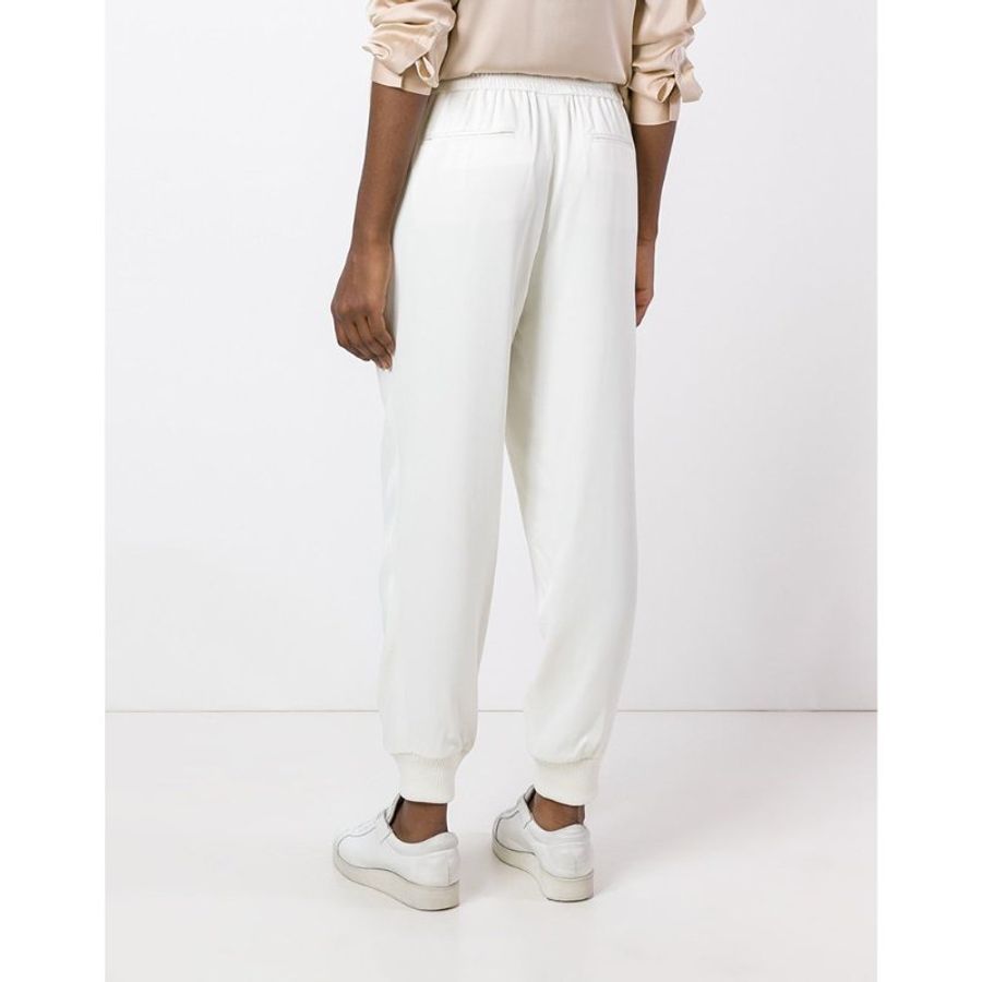 DKNY Elasticated Pants for Women in White (P4642094N-194-L)-1