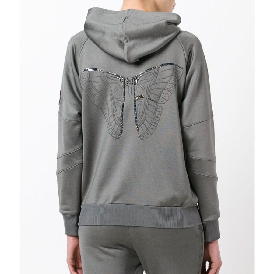 Jo No Fui Sequined Detail Hooded Jacket for Women in Grey (SSZ011E-XLUFLJ-C8004-S)-1