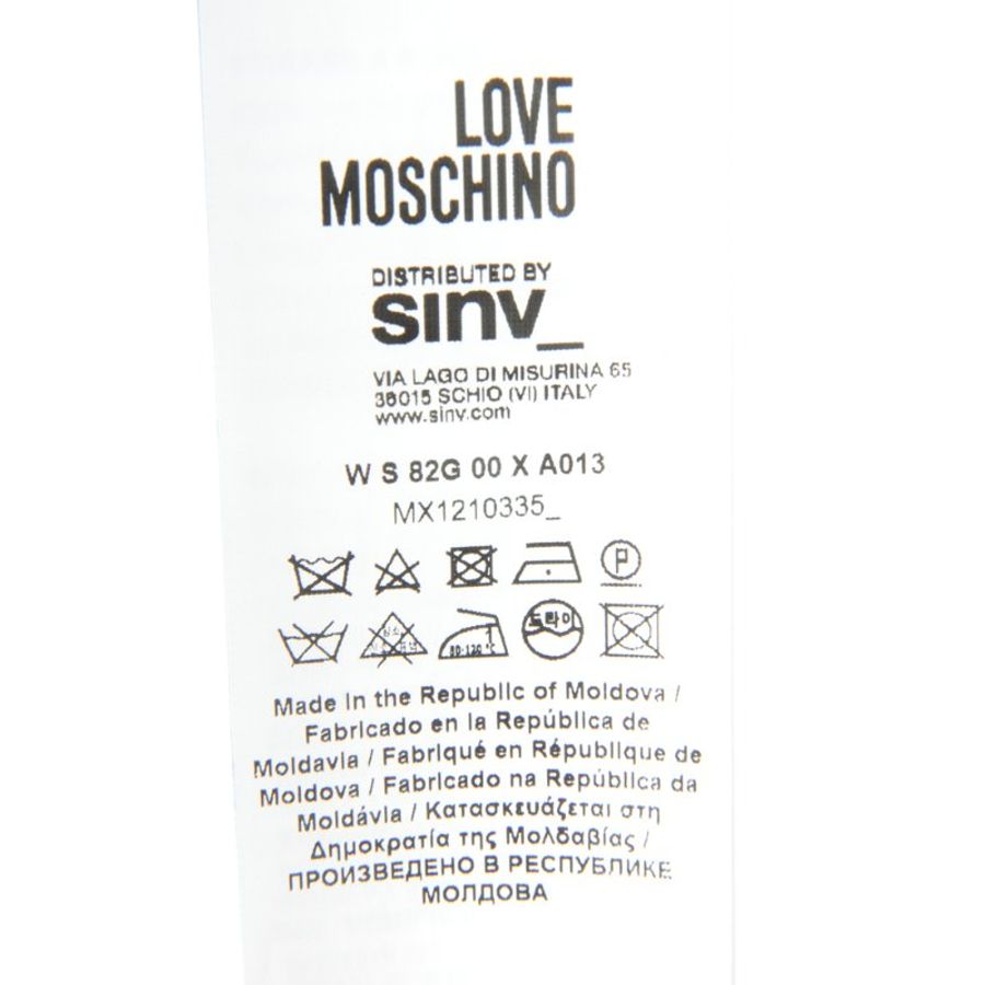 Love Moschino Words Printed Sweater for Women in Black (S82G00-XA013-007-40)-3