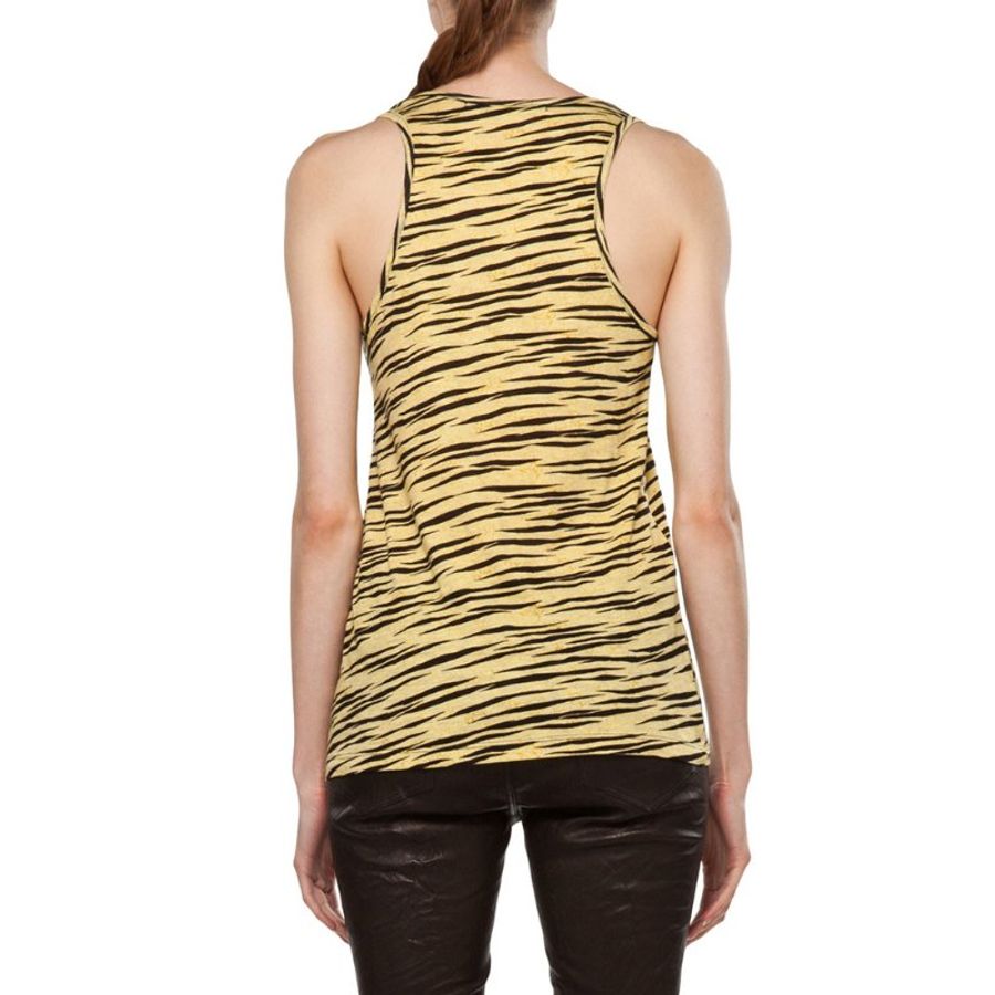 Proenza Schouler Racerback Tank In Yellow Tiger Sleeveless Top for Women in Yellow (R122432-JCP01S-20602-M)-1