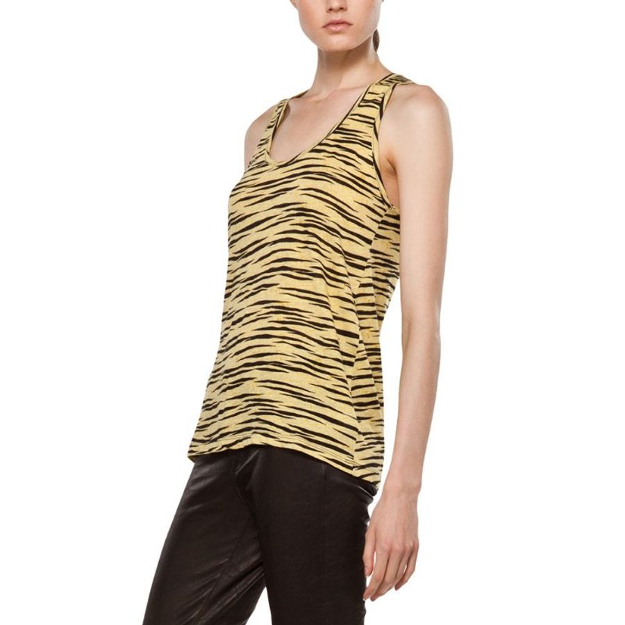 Proenza Schouler Racerback Tank In Yellow Tiger Sleeveless Top for Women in Yellow (R122432-JCP01S-20602-M)-2