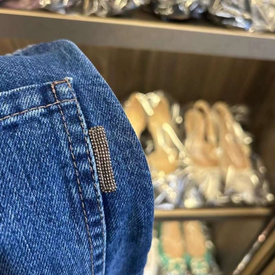 Brunello cucinelli 牛仔褲 尺寸36碼 全新帶吊牌 吊牌有一點放置痕跡-5