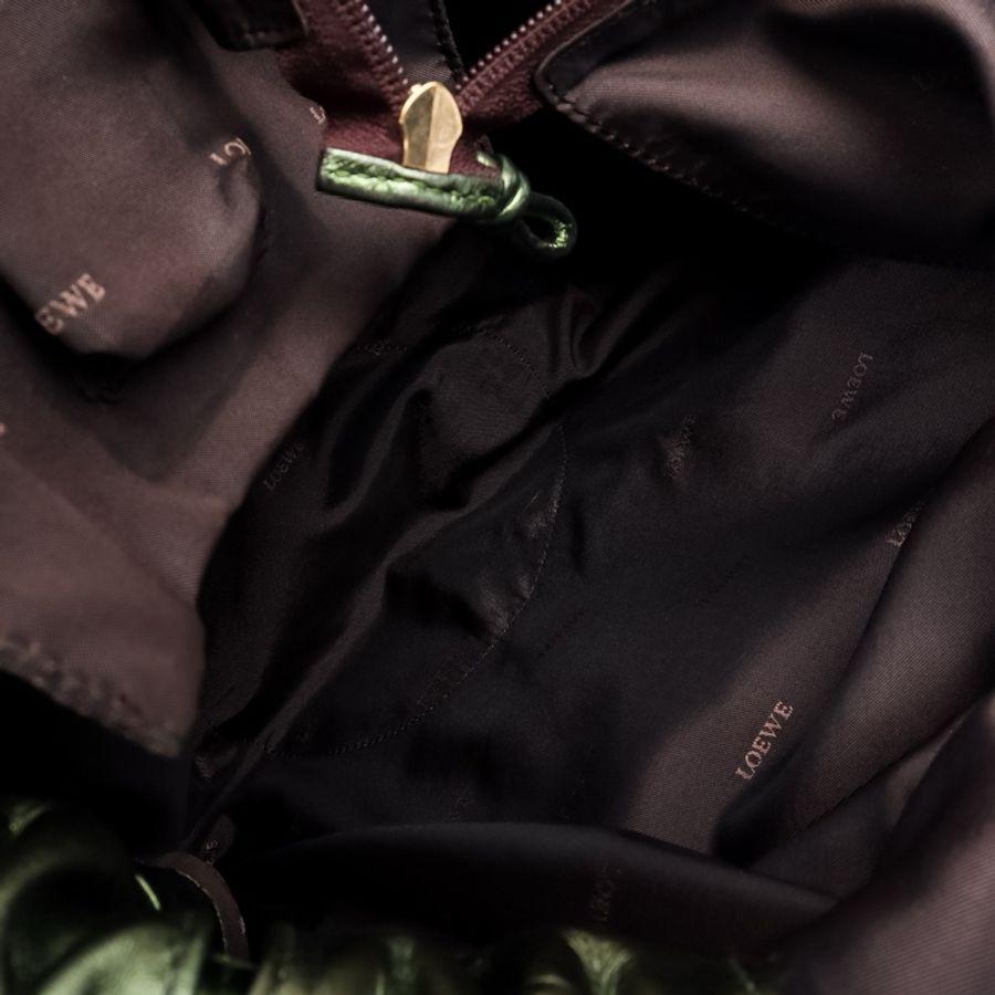 Loewe vintage 時尚特殊色手提餃子包 💚-7