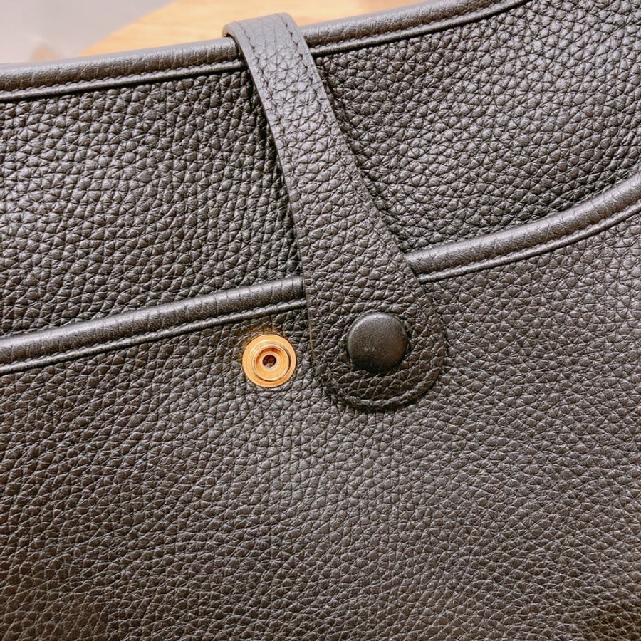 愛馬仕 伊芙琳 Hermes Evelyne 29 TOGO 黑金 Y刻-5