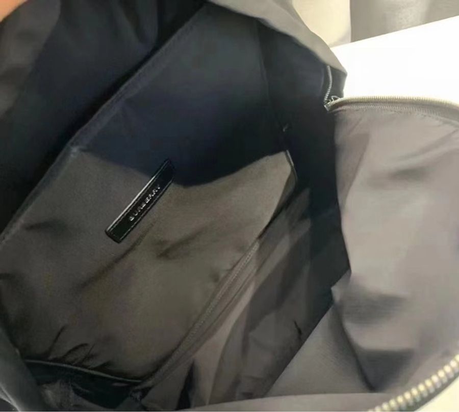 Burberry 巴寶莉 B標logo貼飾雙肩包-7