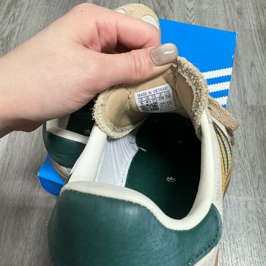 23.5 Adidas Originals Gazelle Bold 愛迪達厚底鞋ID7056 復古綠-5
