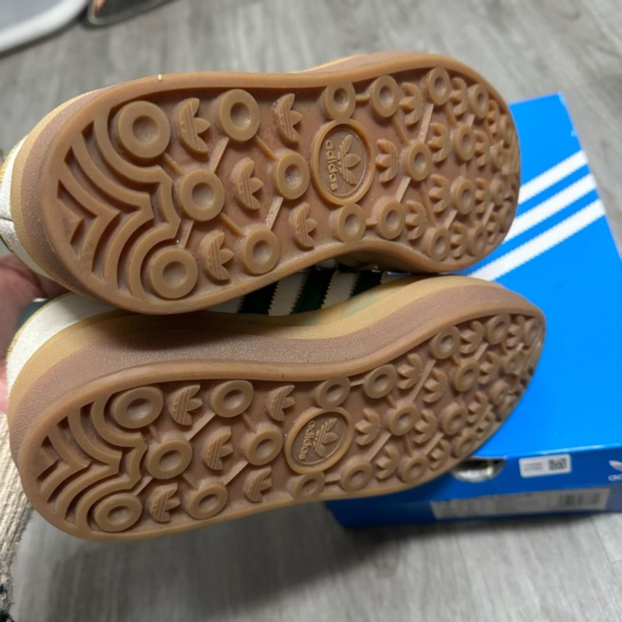 23.5 Adidas Originals Gazelle Bold 愛迪達厚底鞋ID7056 復古綠-6