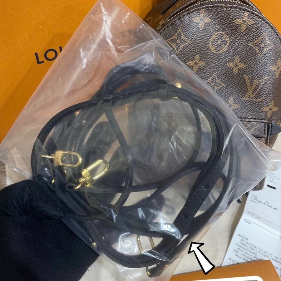 (已售出❗️)Lv老花小書包mini(微風信義專櫃購入配件、購買明細大全配)-4