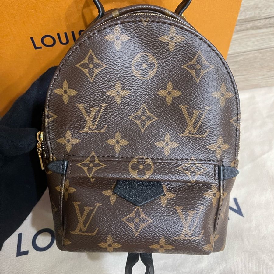 (已售出❗️)Lv老花小書包mini(微風信義專櫃購入配件、購買明細大全配)-7