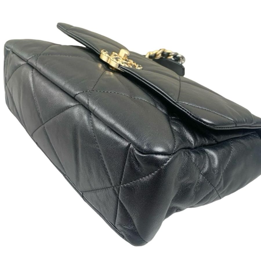 Chanel 19 bag medium 黑金中號-5